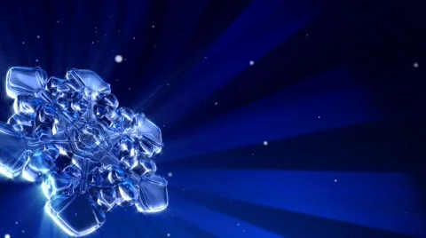 Icy snowflake HD. Loop-able Vidéo 302180