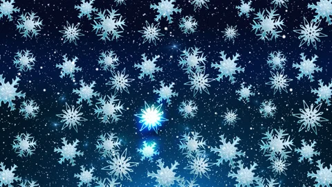 Icy Snowflakes Background Stock Footage 228321659