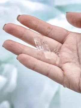 Icy Touch: Elegant Fingers Stock Photos