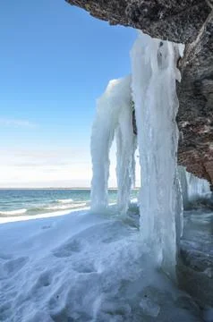 Icy view Stock Photos