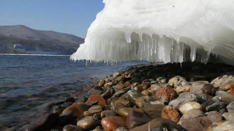 Icy water 020 Stock Footage 10857377