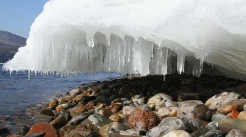 Icy water 024 Stock Footage 10857334