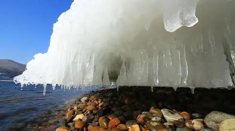 Icy water 027 Stock Footage 10857371