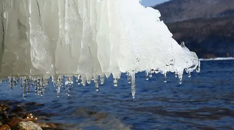Icy water 030 Video stock 10857385