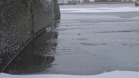 Icy water Stock Footage 102084093