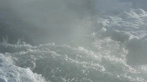 Icy water in the winter river Stock Footage 85716613