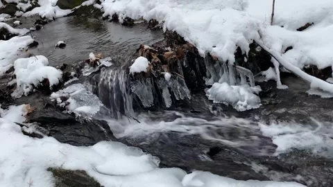 Icy Waterfall Stock Footage 247075121