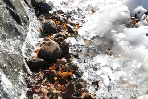 Icy Waterfall Foto stock
