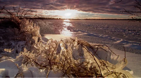 IcyPond Stock Footage 1065646