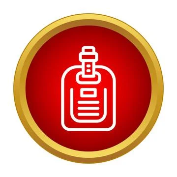 Id badge icon representing access and security Stock Illustration