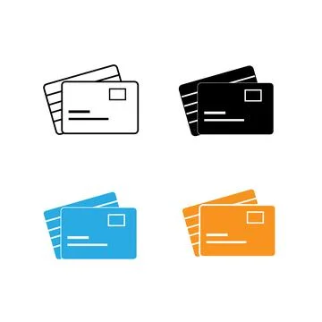 Id card badge icon vector isolated on white background. Stock Illustration