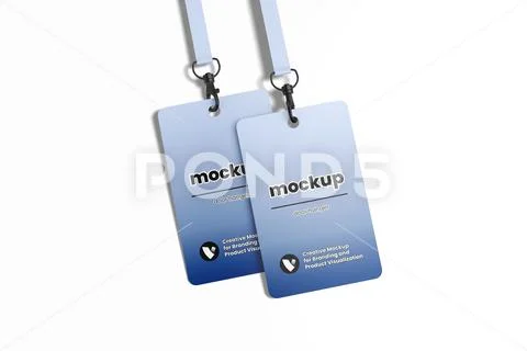 ID Card Badge Mockup PSDテンプレート