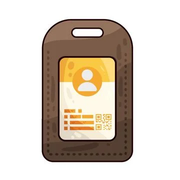 ID card case illustration Stock Illustration