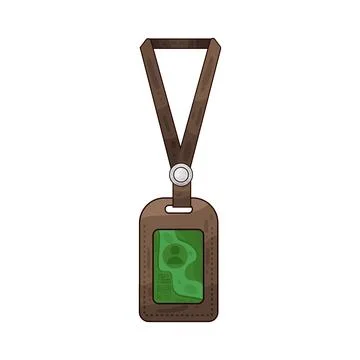 ID card case illustration Stock Illustration