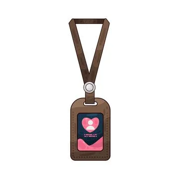 ID card case illustration Stock Illustration