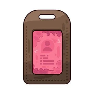 ID card case illustration Stock Illustration