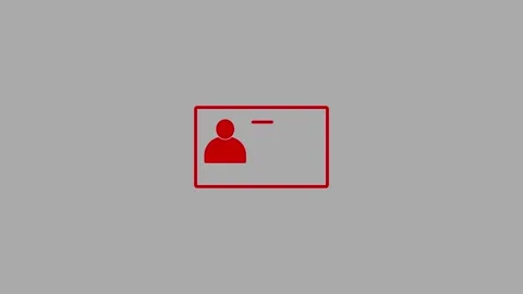 ID Card icon. Identification card outline icon . Driver's license Identific.. Stock Footage 307312137