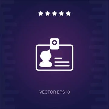 Id card  icon Stock Illustration