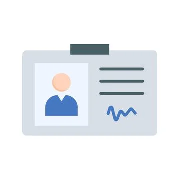 Id Card icon vector image. Stock Illustration