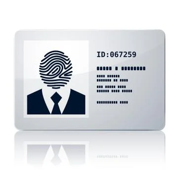 ID card Illustrazione stock