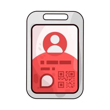 ID Card illustration Stock Illustration