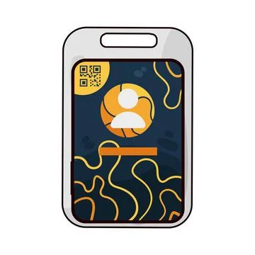 ID Card illustration Stock Illustration