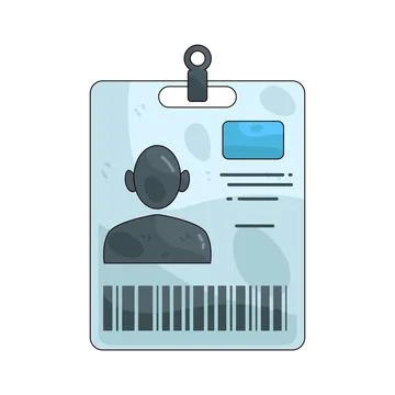 ID Card illustration Illustrazione stock