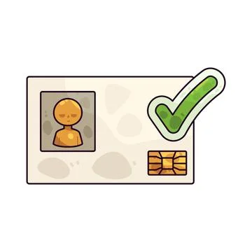 ID Card illustration Stock Illustration