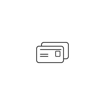 Id card outline icon. linear style sign for mobile concept and web design. .. Stock Illustration