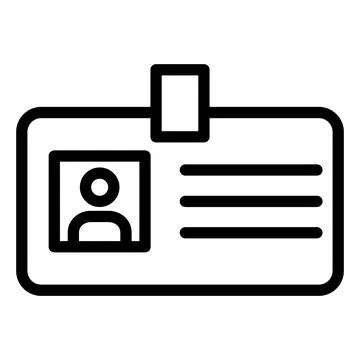 Id card Vector Icon Design Illustration Stock Illustration