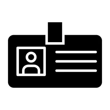 Id card Vector Icon Design Illustration Stock Illustration