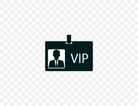 ID card, vip icon. Vector illustration. flat design. Stock-Illustration