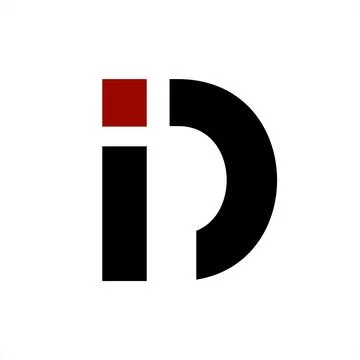 ID, Di, iC, D initials geometric letter company vector logo and icon Stock Illustration