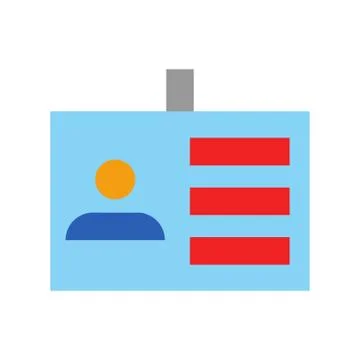 Id icon. flat illustration of id vector icon for web Stock Illustration