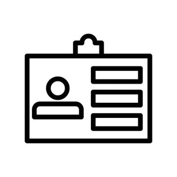 Id icon. flat illustration of id vector icon for web Stock Illustration
