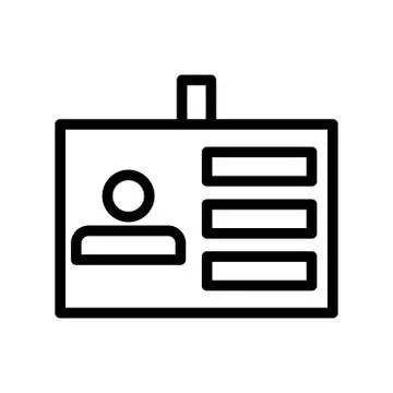 Id icon. flat illustration of id vector icon for web Stock Illustration