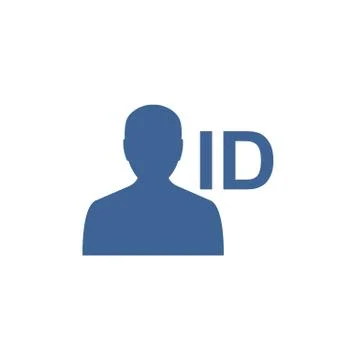 Id icon vector. Identity tag vector illustration symbol. Driver licence logo. Stock Illustration
