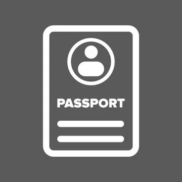 ID passport icon Stock Illustration