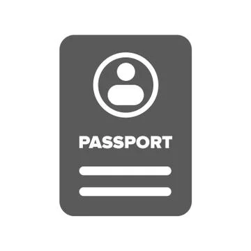 ID passport icon Stock Illustration