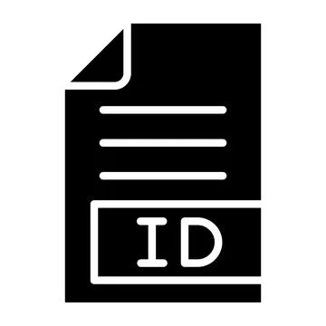 ID Vector Icon Design Illustration 스톡 일러스트