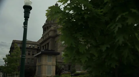 Idaho Capitol Jib Down 動画素材 39017777