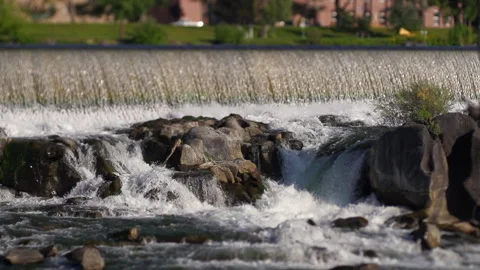Idaho Falls Waterfall Stock Footage 199704924