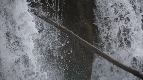 Idaho Falls waterfall on the Snake River Stock Footage 199705495