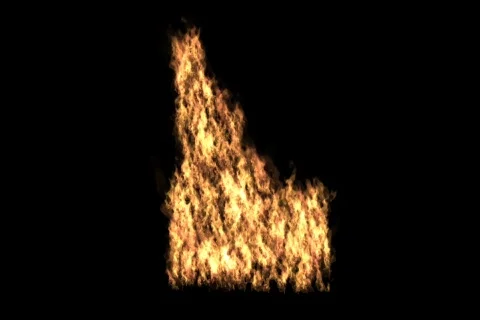 Idaho on Fire Stock Footage 728427