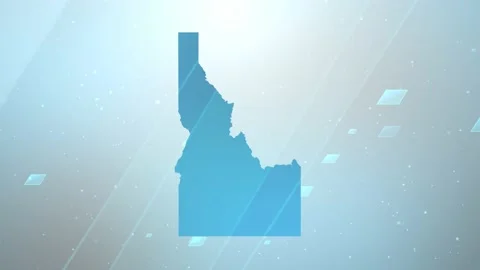Idaho State Map Background Stock Footage 197961718