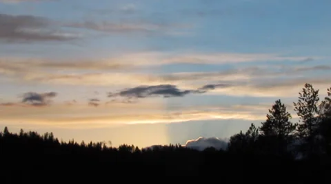 Idaho Sunset (not stabilized) Stock Footage