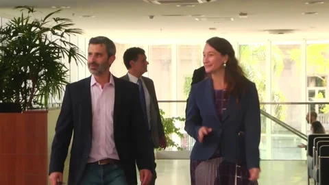 IDB study projects GDP growth in Uruguay from EU-Mercosur agreement, Montevideo, 库存影片 331112338