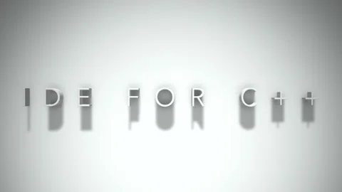 Ide for c 3D title animation with shadows on a white background Stock Footage 297019968