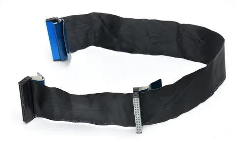 IDE cable for computer on a white background Stock Photos