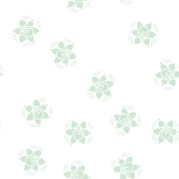 Idea and realization neural network glyph seamless pattern Stock Illustration